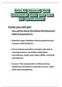 Relias RN Advanced Math Assessment A Exam Study Guide with Complete Solutions&period;
