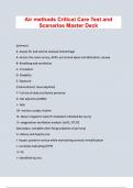 Air methods Critical Care Test and Scenarios Master Deck &lpar;Questions&rpar; Verified Detailed Answers &lpar;100&percnt; Correct&rpar; All Units Covered Rated A&plus;&excl;&excl;&excl;