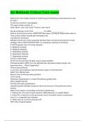 AIR METHODS CRITICAL CARE EXAM QUESTIONS AND SOLUTIONS A GRADE 2025&period;pdf