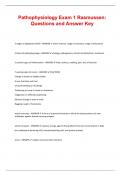 Pathophysiology Exam 1 Rasmussen&colon; Questions and Answer Key