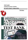 Test Bank - Exploring Psychology in Modules &lpar;12th Edition&rpar; by David G&period; Myers 