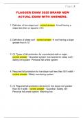 FLAGGER EXAM 2025 BRAND NEW  ACTUAL EXAM WITH ANSWERS&period; 