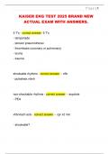 KAISER EKG TEST 2025 BRAND NEW  ACTUAL EXAM WITH ANSWERS&period; 