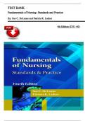 Test Bank For Fundamentals of Nursing&colon; Standards and Practice 4th Edition By Sue C&period; DeLaune and Patricia K&period; Ladner