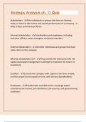 Strategic Analysis ch&period; 11 Questions and correct answers &vert;graded A&plus;