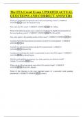FFA CREED Exam UPDATED ACTUAL  QUESTIONS AND CORRECT ANSWERS