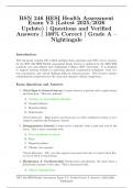 BSN 246 HESI Health Assessment Exam V3 &lpar;Latest 2025&sol;2026 Update&rpar; &vert; Questions and Verified Answers &vert; 100&percnt; Correct &vert; Grade A &ndash; Nightingale