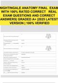 NIGHTINGALE ANATOMY FINAL  EXAM WITH 100&percnt; RATED CORRECT   REAL EXAM QUESTIONS AND CORRECT ANSWERS&vert; GRADED A&plus; &vert;2025 LATEST VERSION &vert; 100&percnt; VERIFIED