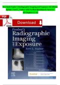 TEST BANK FOR RADIOGRAPHIC IMAGING AND EXPOSURE 7TH EDITION FAUBER QUESTIONS & ANSWERS WITH RATIONALES &lpar;CH 1-10&rpar; Latest 2025  Edition &period;