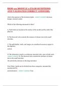 BIOD 151 MODULE 3 EXAM QUESTIONS AND VALIDATED CORRECT ANSWERS&period;