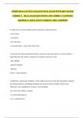 PERRY REAL ESTATE COLLEGE FINAL EXAM WITH 100&percnt; RATED CORRECT    REAL EXAM QUESTIONS AND CORRECT ANSWERS&vert; GRADED A&plus; &vert;2025 LATEST VERSION &vert; 100&percnt; VERIFIED