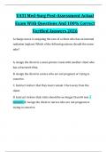 VATI Med-Surg Post-Assessment Actual Exam With Questions And 100&percnt; Correct Verified Answers 2026