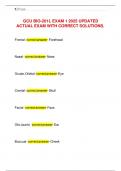 GCU BIO-201L EXAM 1 2025 UPDATED ACTUAL EXAM WITH CORRECT SOLUTIONS