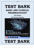 TEST BANK        BASIC AND CLINICAL  PHARMACOLOGY  14th Edition  By&colon; Bertram Katzung &sol;&sol;&sol;&sol;&sol;&sol;&sol;DR ERIC    Test Bank For Basic and Clinical Pharmacology 14th Edition by Bertram Katzung 