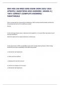 BSN HESI 266 MED SURG EXAM &lpar;NEW 2025-2026 UPDATE&rpar; QUESTIONS AND ANSWERS GRADE A 100-