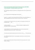 Data Communications And Computer Networks Exam with 100&percnt; Correct Answers &vert; Verified &vert;Latest version 2025