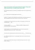 Data Communications and Computer Networks Chapter 13 Exam with 100&percnt; Correct Answers &vert; Verified &vert;Latest version 2025