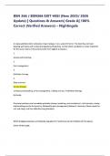 BSN 366 BSN366 EXIT HESI &lpar;New 2025- 2026 Update&rpar; Questions & Answers
