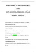 NECLEX PN REAL QUESTIONSAND  VERIFIED ANSWERS GRADED A&plus;IN2025