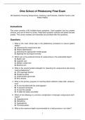 Ohio School of Phlebotomy Final Exam