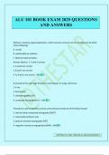 ALU 101 BOOK EXAM 2025 QUESTIONS AND ANSWERS
