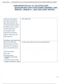 Exam &lpar;elaborations&rpar; AANP AGPCNP PSI 1 & 2   