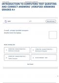 Exam &lpar;elaborations&rpar; INTRODUCTION TO COMPUTERS  