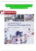 TEST BANK For Foundations of Financial Management&comma; 18th Edition by Stanley Block&comma; Geoffrey Hirt&comma; Bartley Danielsen&vert; Verified Chapter's 1 - 21 Fully Covered With Questions And Verified Solutions&period;&vert; Complete Newest Version