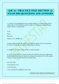 ASE A1 - PRACTICE TEST &lpar;SECTION A&rpar; EXAM 2025 QUESTIONS AND ANSWERS