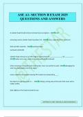 ASE A1- SECTION B EXAM 2025 QUESTIONS AND ANSWERS