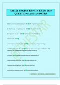 ASE A1 ENGINE REPAIR EXAM 2025 QUESTIONS AND ANSWERS