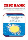 TEST BANK FOR PRESCRIBER&rsquo;S GUIDE&colon; STAHL&rsquo;S ESSENTIAL PSYCHOPHARMACOLOGY 7TH EDITION &ndash; 100&percnt; VERIFIED QUESTIONS AND CORRECT ANSWERS &vert; COMPLETE A&plus; GUIDE &vert; ORIGINAL COPY &vert; ALL DRUG PROFILES COVERED