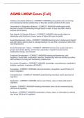 ASWB LMSW Exam &lpar;Full&rpar; Questions And Answers With Complete Solutions 100&percnt; Correct Answers
