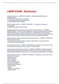 LMSW EXAM - Bootcamp&excl; Updated 2025 with complete solution