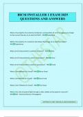 BICSI INSTALLER 1 EXAM 2025 QUESTIONS AND ANSWERS