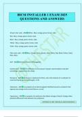 BICSI INSTALLER 1 EXAM 2025 QUESTIONS AND ANSWERS