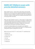 NUR 207 EXAMS COMPILATION BUNDLE &vert; EXAMS 1-4 MIDTERM & FINAL EXAMS PACKAGE 