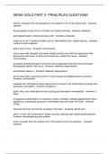 IRENE GOLD PART 2- PRINCIPLES QUESTIONS