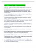 ACE PRACTICE EXAM &num;1 Q&A