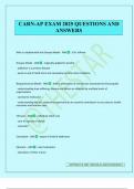 CARN-AP EXAM 2025 QUESTIONS AND ANSWERS