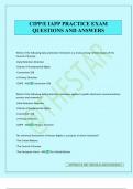 CIPP&sol;E IAPP PRACTICE EXAM QUESTIONS AND ANSWERS