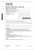 GCSE MAY 2024 OCR ECONOMICS PAPER 1 QUESTIONS AND ANSWERS