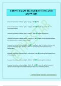 CIPP&sol;E EXAM 2025 QUESTIONS AND ANSWERS