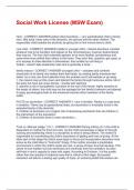 Social Work License &lpar;MSW Exam&rpar; Updated 2025 with complete solution