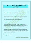 CJIS EXAM 2025 QUESTIONS AND ANSWERS