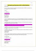 Nursing Exam Questions with Verified Solutions&period;