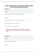 CHEM 212 Biochemistry w&sol; Lab Module 1 problem set 2025 new version update Portage Learning