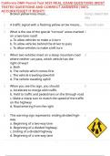 California DMV Permit Test 2025 REAL EXAM QUESTIONS &vert;MOST TESTED QUESTIONS AND CORRECT ANSWERS &vert;100&percnt; ACCURATE&vert;GET IT RIGHT&excl;&excl;