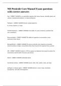 NH Pesticide Core Manuel Exam questions with correct answers&period;