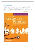 Test BANK For Wright & Leahey's Nurses And Families&colon; A Guide To Family Assessment And Intervention Eighth Edition All Chapter&semi;S Fully Covered 2025 Rated &lbrack;A&plus;&rsqb; By Zahra Shajani RN MPH Edd &lpar;C &rpar; CCHN &lpar;C&rpar; &lpar;Author&rpar;&comma; Diana Snell MN RN &lpar;Author&rpar;